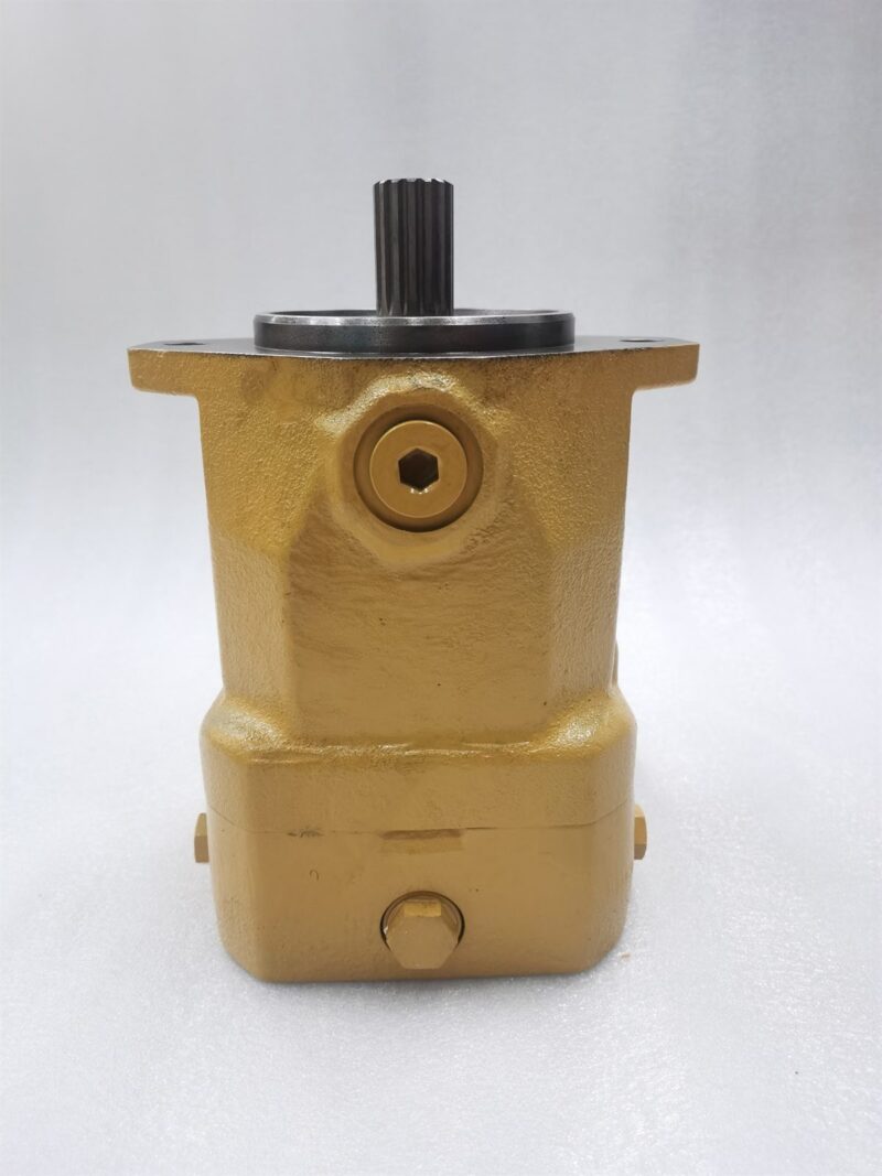 136-8869 vibratory piston motor for CAT CS-54 CS-56 CS-563 compactors, additional bench view showing ports and mounting face