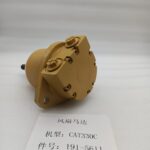 191-5611 hydraulic fan motor CAT 330C excavator - overall three quarter view of the piston fan motor