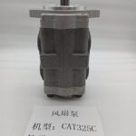 200-3406 gear fan pump for CAT 325C and 322C excavator, additional bench view before packing