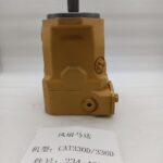 234-4638 hydraulic fan motor CAT 330D and 336D excavator - overall three quarter view of the piston motor