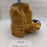 259-0814 hydraulic fan piston pump for CAT 345C excavator with the C13 engine - side view of the pump body