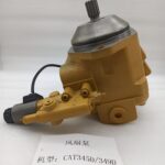 295-9426 fan pump CAT 345D and 349D excavator - overall three quarter view of the variable displacement pump