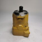 364-0983 suction fan piston motor for CAT 374F and 390F excavator, additional bench view showing port and mounting face