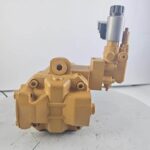 587-1312 piston pump for CAT 350 class excavators - rear side view showing the pump housing