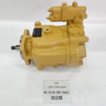6E-3136 steering piston pump for CAT 120H and 140H motor graders, bench view 1