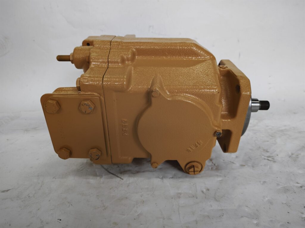 6E-3137 implement piston pump for CAT 120H 140K and 160K motor graders, bench view 1