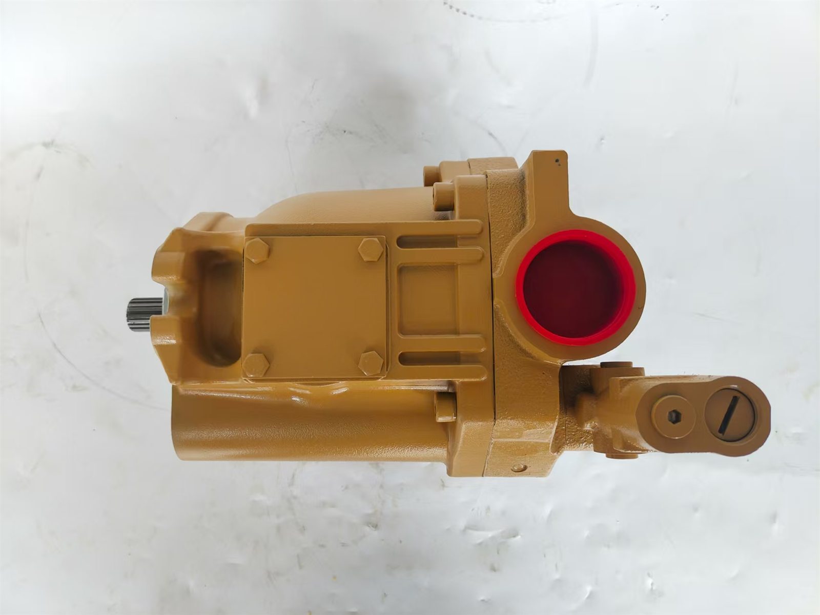 6E-6272 slipper piston pump rotating group for CAT D4H XL and D5M tractors, bench view 1
