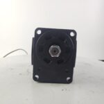 Splined shaft inside square four-bolt mounting flange of 400702-00084 fan motor