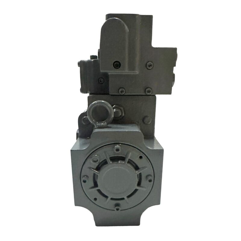 Rear housing of 4633474 hydraulic fan pump showing end cap and top control block