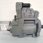 Port block side of 4635787 fan pump for Hitachi ZX870H-3 and ZX870R-3 machines