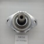 Flange face of YA00005829 replacement fan motor showing central shaft and bolt pattern