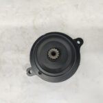 419-03-33242 hydraulic fan motor for Komatsu WA320-5 WA320L WA320PT wheel loaders, bench view 3 showing housing and shaft
