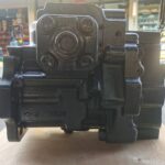 708-1G-00041 pompa dello sterzo idraulica per caricatore su ruote Komatsu WA600-6, vista al banco 1