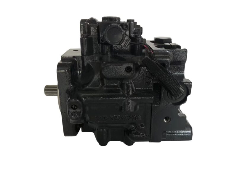 708-1S-00390 hydraulic fan pump for Komatsu D375A-6 dozer, bench view 1 showing pump body and control