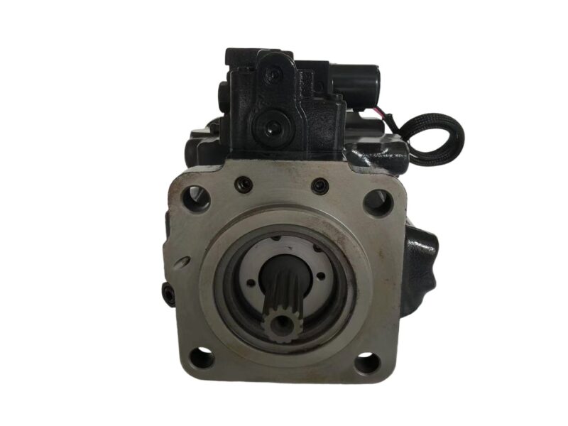 708-1S-00390 hydraulic fan pump for Komatsu D375A-6 dozer, bench view 2 showing pump body and control