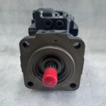 708-1T-00540 hydraulic fan pump for Komatsu D51EX-22 D51PX-22 dozers, bench view 4 showing pump body and control