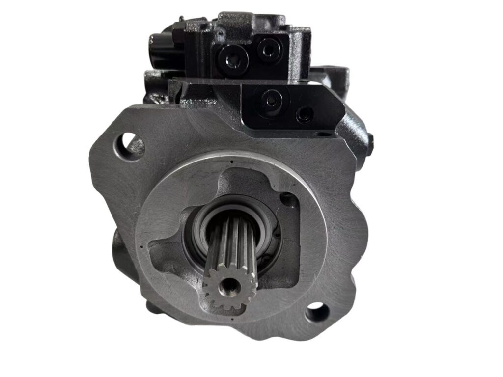 708-1U-00170 hydraulic steering pump for Komatsu WA380-6 WA430-6 wheel loader, bench view 1