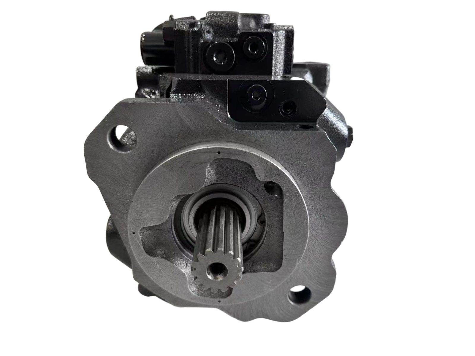 708-1U-00170 hydraulic steering pump for Komatsu WA380-6 WA430-6 wheel loader, bench view 1