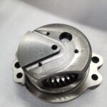 11128611 pump drive housing for Volvo EC360 EC460 excavators, bench view 2