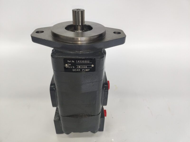 14530502 oil cooling gear pump for Volvo EC360B EC460B excavators, bench view 3
