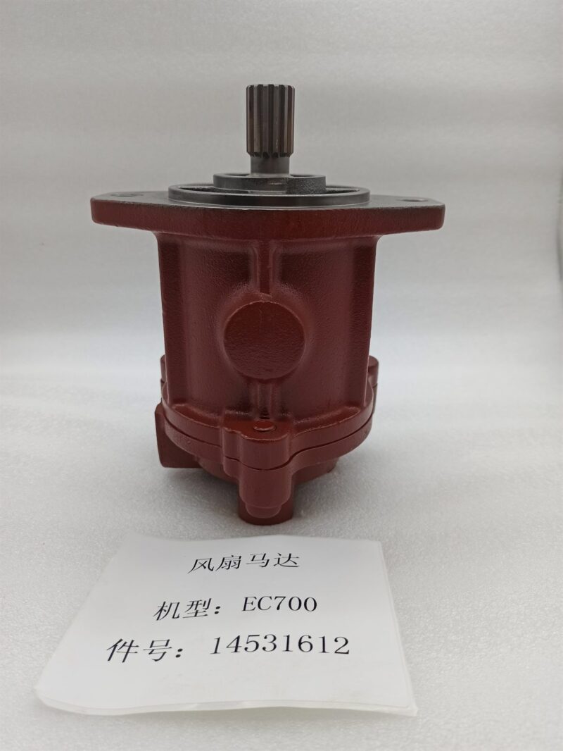 14531612 hydraulic fan motor for Volvo EC700B EC700C excavators, bench view 3
