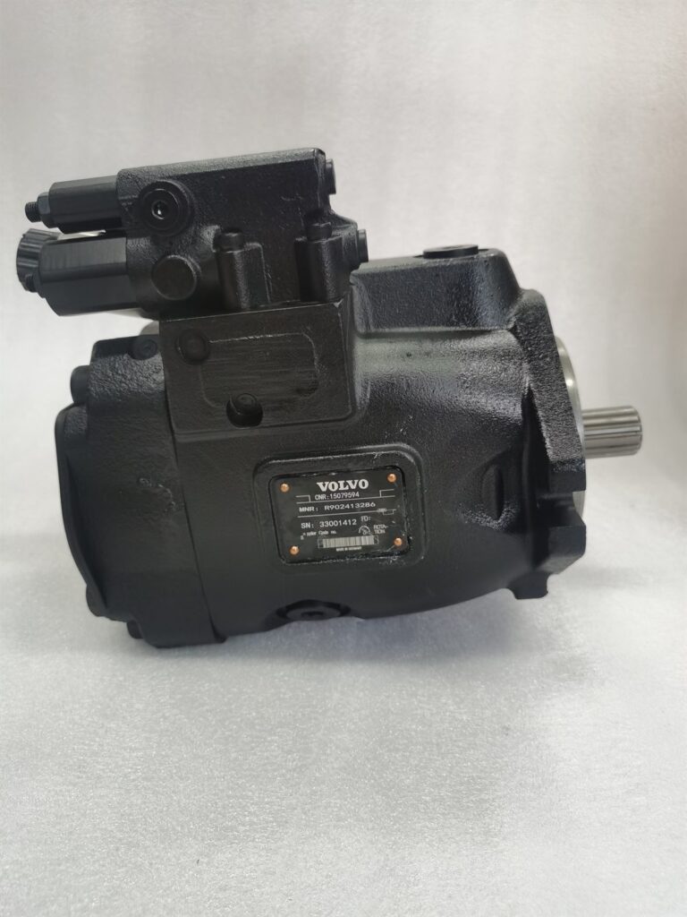 15079594 main hydraulic pump for Volvo A25F A30F A35F A40F articulated haulers, bench view 1